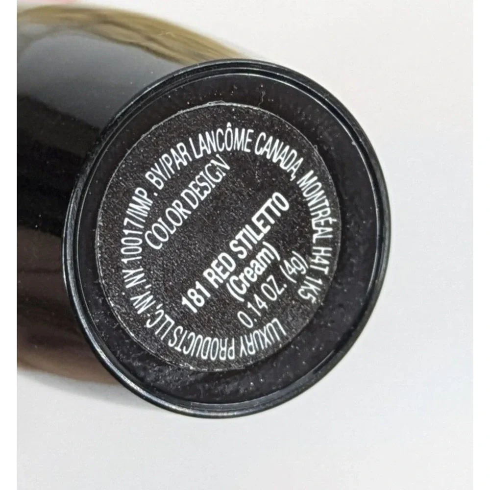 RARE💋Lancome Canada Color Design 181 Red Stiletto Cream Lipstick .14oz/4g *FLAW